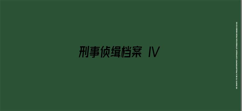 刑事侦缉档案 IV